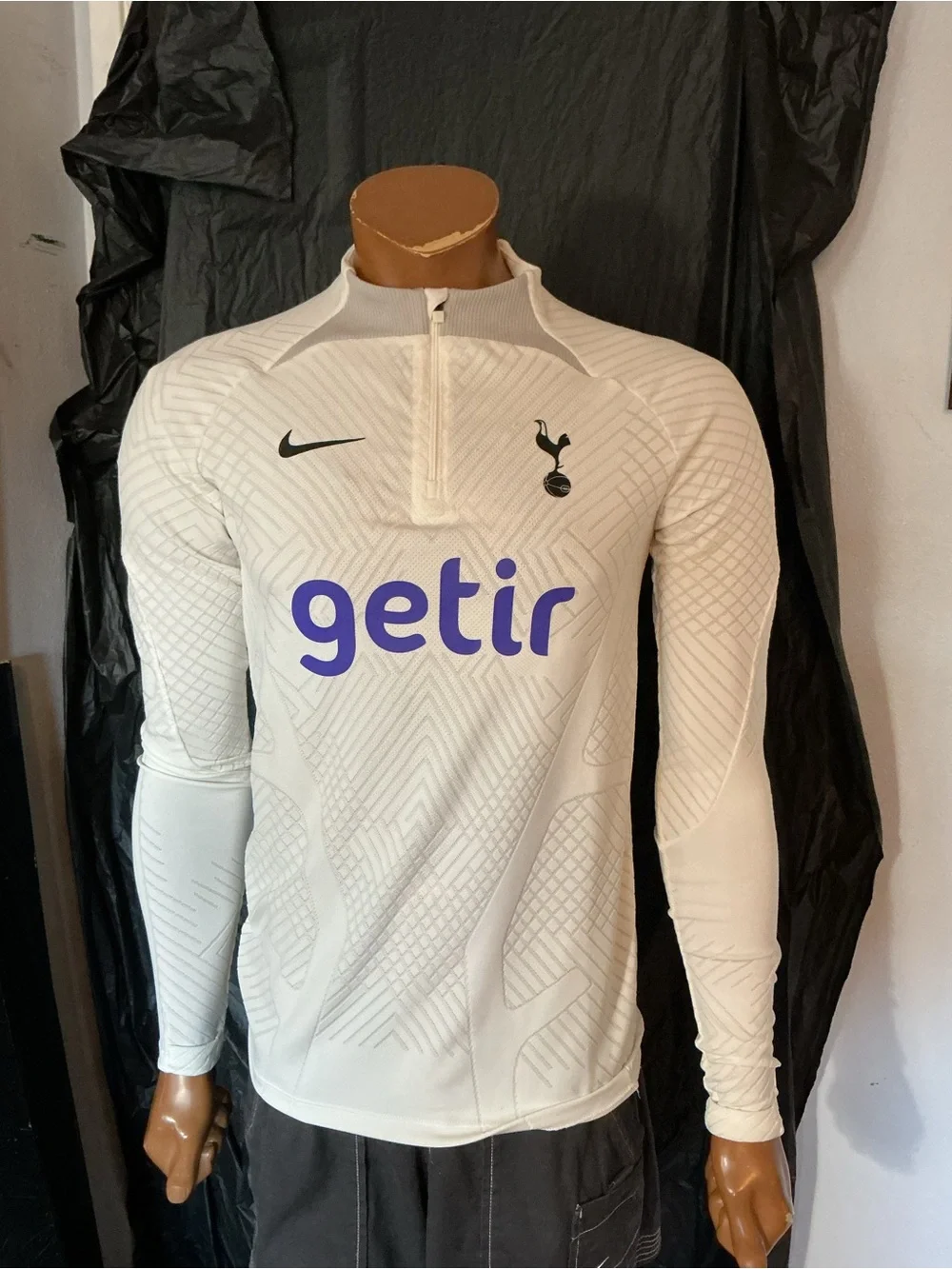 Nike ADV Elite Tottenham Hotspur FC Football Club Soccer 1/4 Zip Knit Pullover